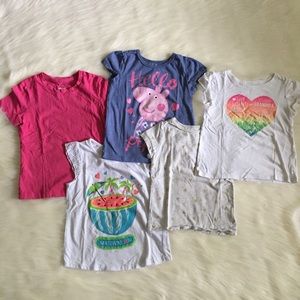 *Bundle Set of Five* Casual Girls T-Shirts